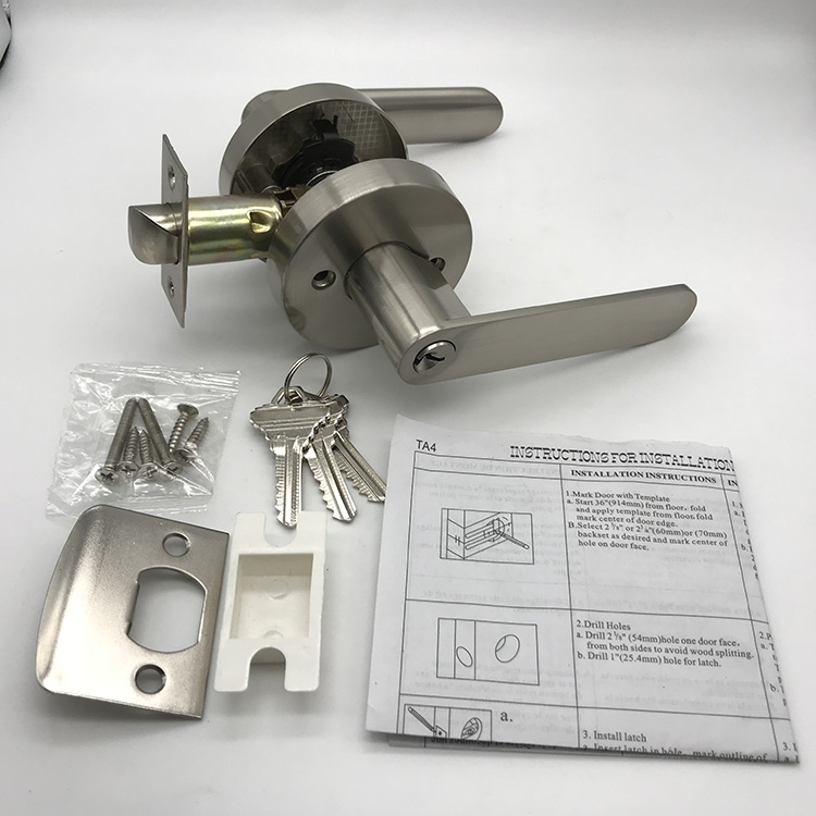 Cerradura de paso de baño de estilo resistente americano para inodoro