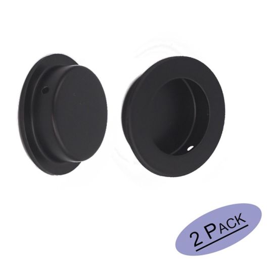 El hardware de la puerta de bolsillo tira del tirón redondo del dedo de