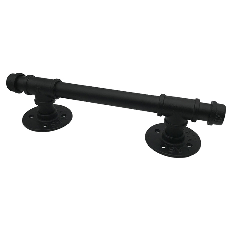 Manija de puerta de granero de tubo, barra de agarre industrial rústica