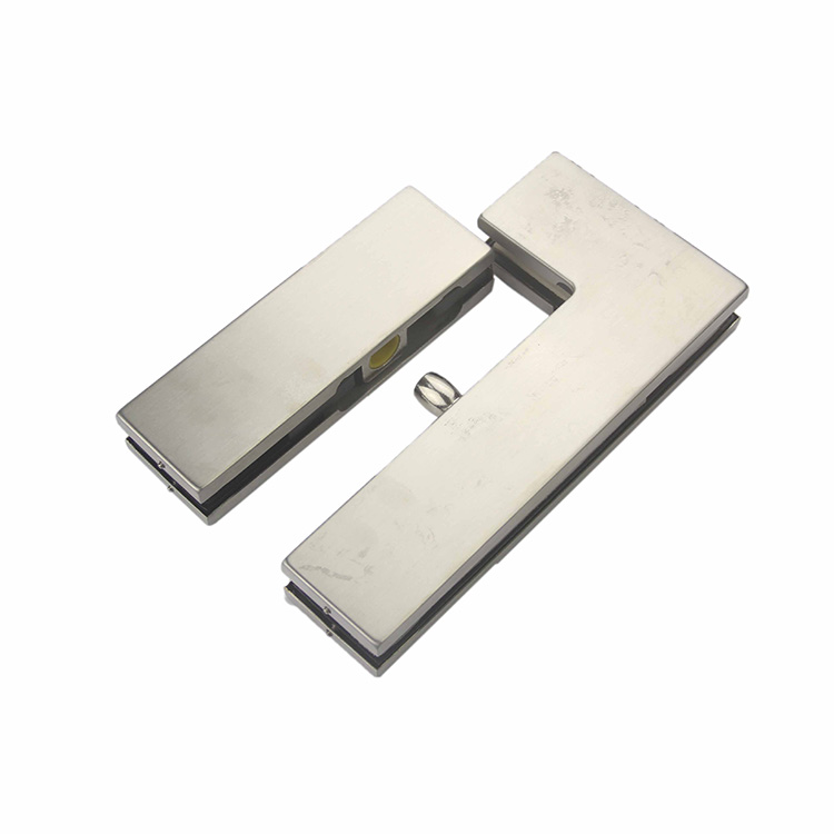 color plateado Abrazadera para puerta de ducha de acero inoxidable con bisagra de cristal y clip de acero inoxidable 304
