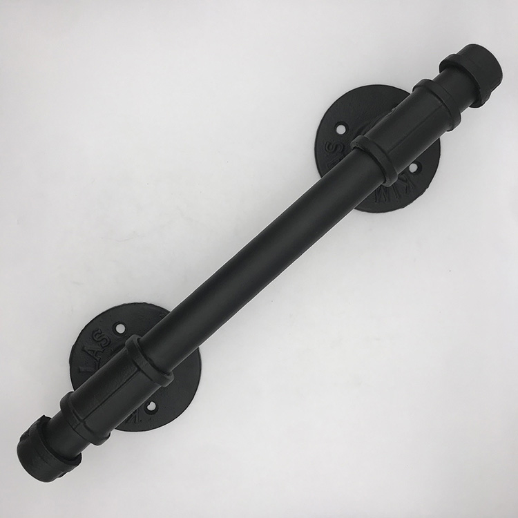 Manija de puerta de granero de tubo, barra de agarre industrial rústica