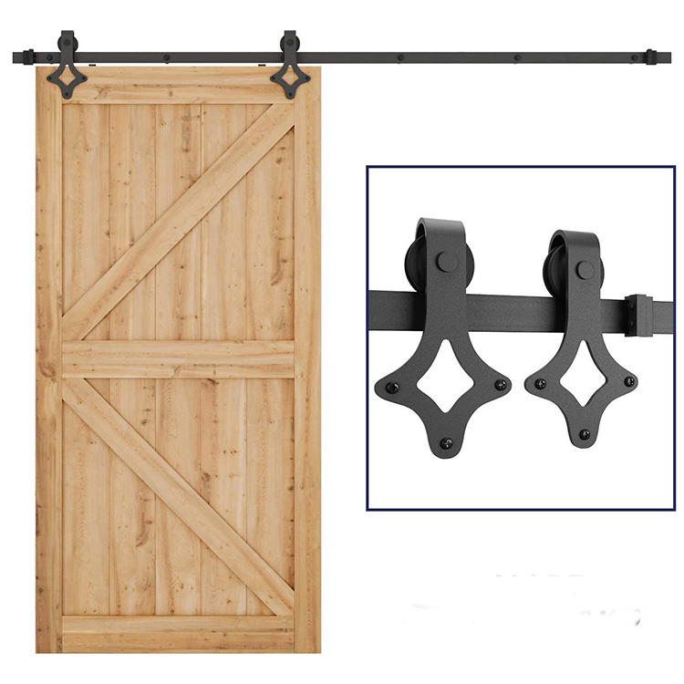 Hardware interior moderno de la puerta del granero de la puerta corrediza de la puerta corrediza de madera maciza