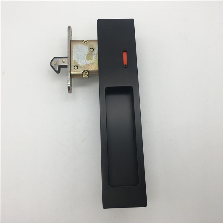 BK Cerradura de puerta corrediza con indicador de patio exterior de