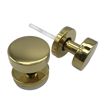 Perilla de puerta hueca de acero inoxidable PVD dorado para puerta de