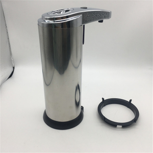 Dispensador automático de jabón con botón de actualización de nueva versión, dispensador automático de jabón con Sensor de movimiento sin contacto de acero inoxidable