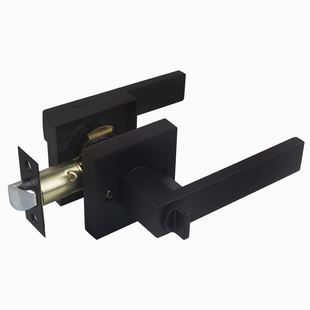 Cerradura de la puerta de aleación de zinc negro / Cerradura de la