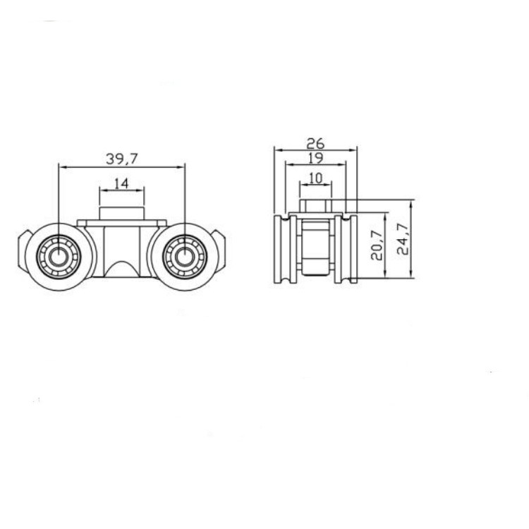 Sistema de cierre suave doble para el funcionamiento equilibrado de la