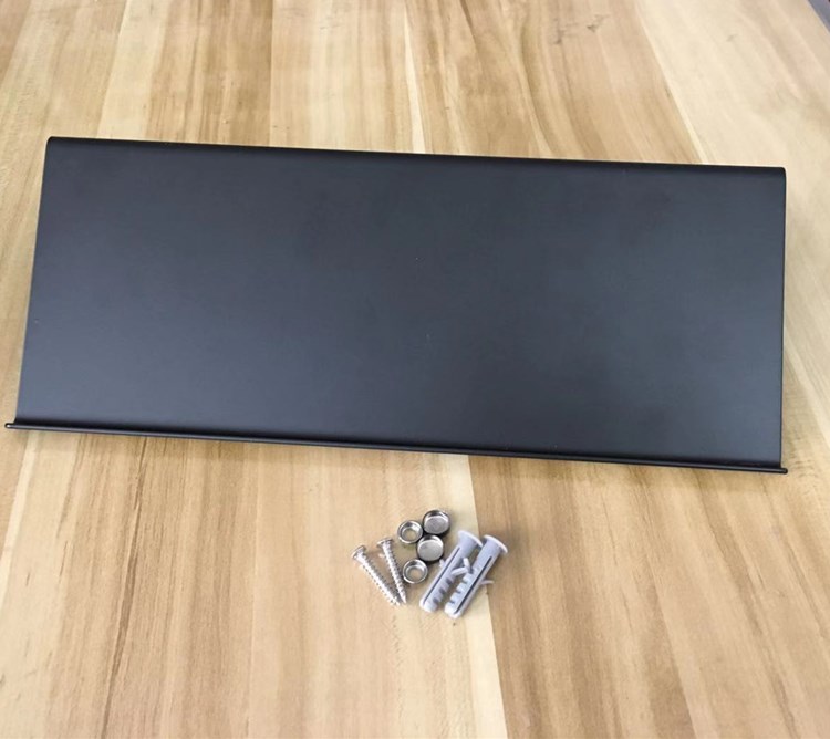 Exquisito estante de montaje en pared Soporte de papel higiénico negro