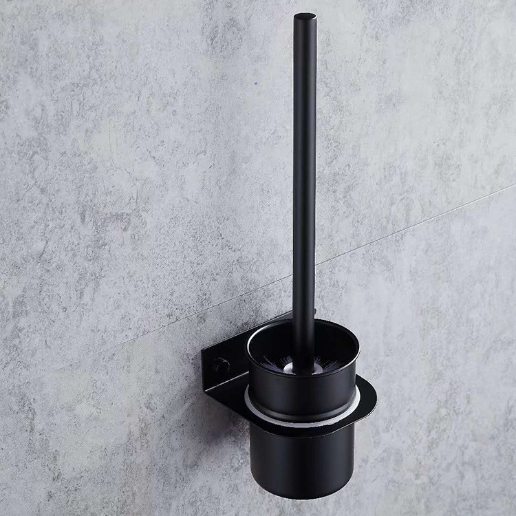 Baño de acero inoxidable Juego de portaescobillas para inodoro Montado