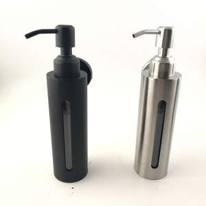 Dispensador de jabón líquido de acero inoxidable con fregadero de cocina directo de fábrica profesional con botella de plástico