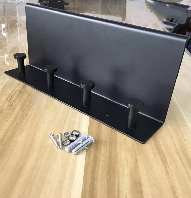 Accesorios de baño de acero inoxidable negro mate Gancho para bata