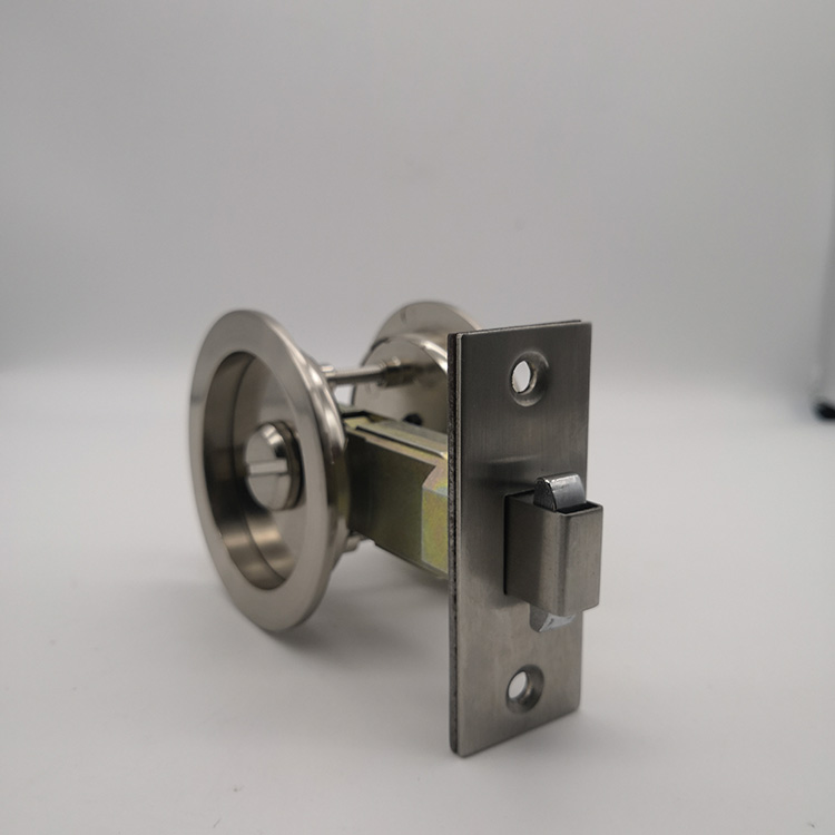 SN Cerradura de puerta corredera redonda de aleación de zinc sin