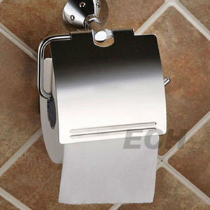 Soporte de papel de baño de acero inoxidable Pss con tapa (GHY-8956)
