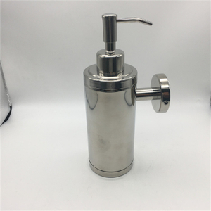 Dispensador de jabón líquido de acero inoxidable cromado / Dispensador de jabón desinfectante de manos / Botella de gel de ducha
