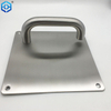 Hardware de la puerta Manija de palanca hueca de acero inoxidable en la placa posterior