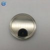 Cepillo de cromo para cubierta de orificio de alambre ordenado para cables de mesa con ojal de metal para escritorio