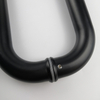 Herrajes para puertas exteriores redondas de acero inoxidable negro Tiradores para cajones de tocador Tiradores para puertas exteriores de vidrio moderno Tiradores