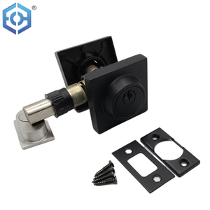 Aleación de zinc cuadrada negro doble / cilindro único cilindro cerradura de puerta