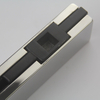 Montaje de parche de puerta de vidrio de baño de espejo de acero inoxidable de nuevo estilo