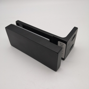 Bisagra de puerta de vidrio de ducha de acero inoxidable negro mate de calidad duradera