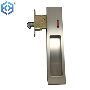 SN Aleación de zinc BK Puerta corrediza de madera Cuarto de baño Cerradura de puerta de inodoro corrediza con indicador