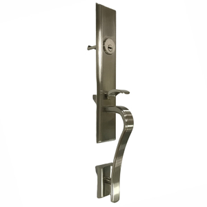 Cerradura de entrada de puerta exterior de aleación de zinc con cilindro y cuerpo de cerradura adecuado para puerta de entrada