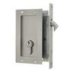 Cerradura de puerta corrediza Diy cuadrada de acero inoxidable SSS 304 con cerradura de puerta corrediza de perfil euro con llave （SDL-041）